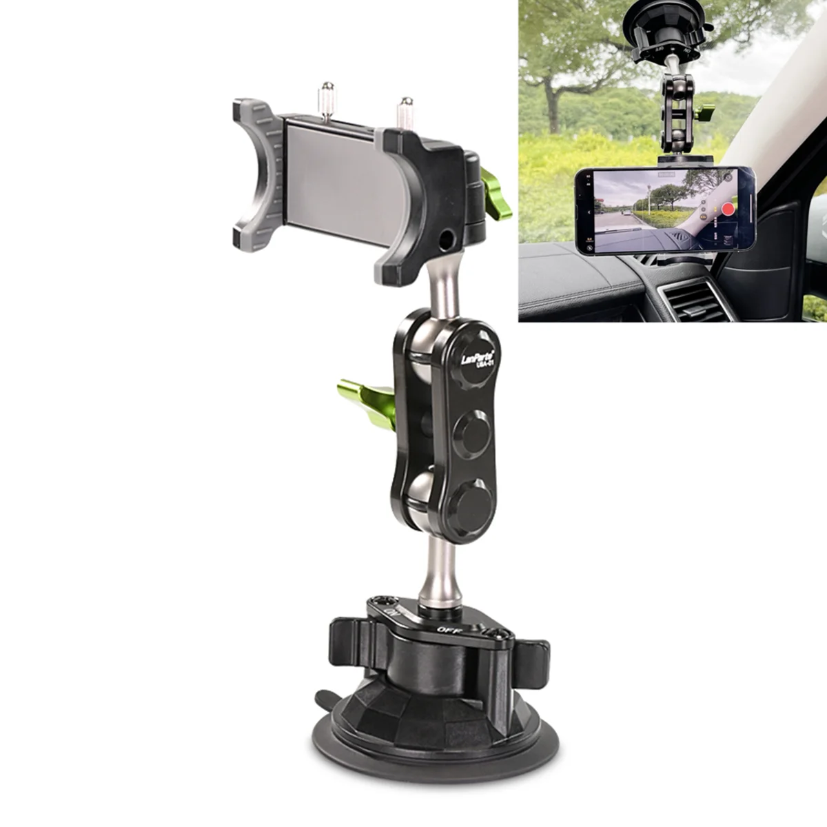 360 Degree Rotatable Universal Hand Suction Cup Holder Adjustable Mobile Phone Camera Bracket Live Streaming Shooting