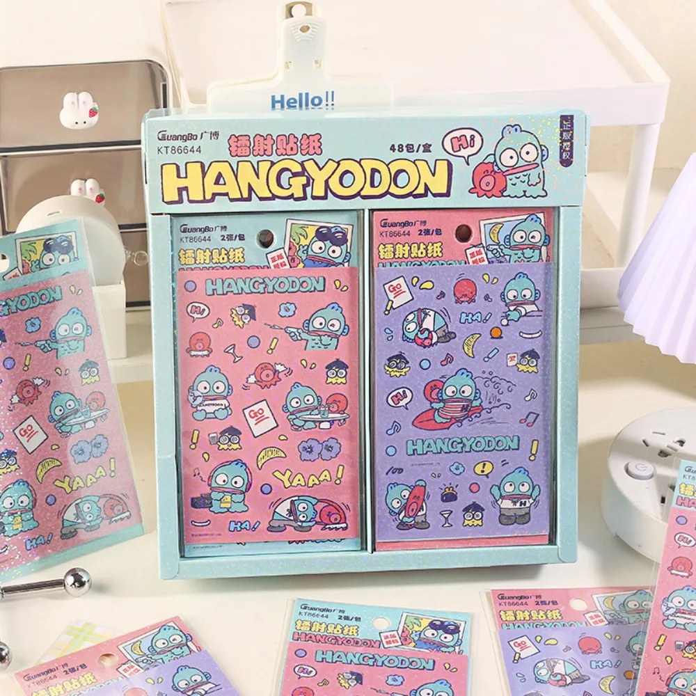 Kawaii Cute Sanrio Hang Yo Don Cartoon PET Waterproof Sticker Diary Cell Phone Trunk Notebook Decoration Festivals Gift