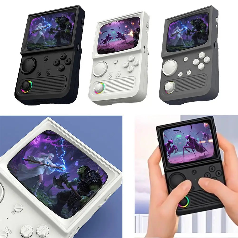 For R36T Retro Handheld Game Console 2025 New Upgrade Portable Screen 64/128G 3.5 Pocket Party Video Inch IPS Player B7X9