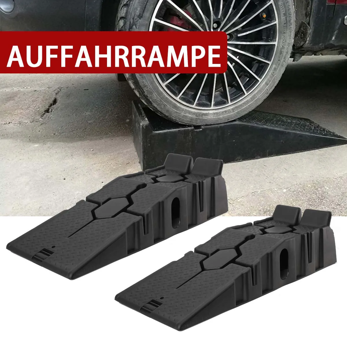 1 زوج أسود 2500 كجم منحدرات السيارات الثقيلة المضادة للانزلاق منحدر العمل زيت السيارة تغيير إصلاح صيانة سترة رفع أدوات