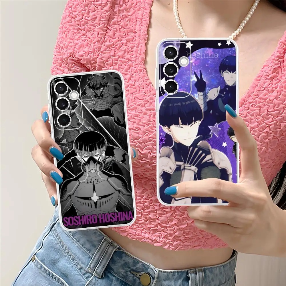 Kaiju No.8 Hoshina Soshiro Phone Case for Samsung Galaxy S25 S24 S23 S22 S21Plus FE Ultra Soft TPU Clear Shockproof Cover