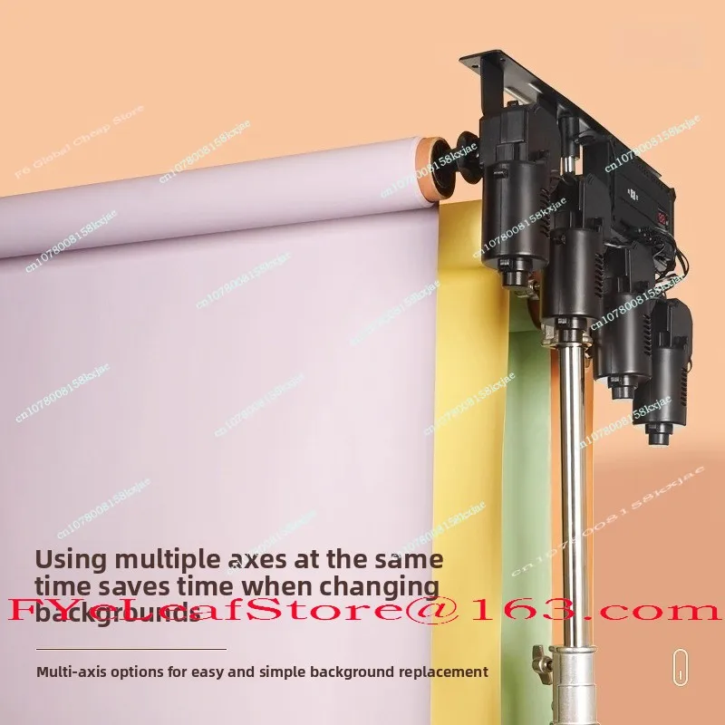 Photography Background Shaft Electric Wireless Remote Control Background Scroll Lift Studio Photo Studio ID Photo Shooting