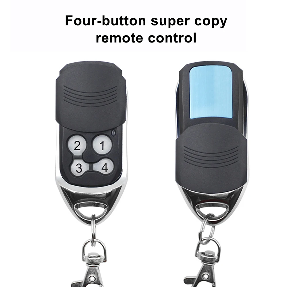 Copycloning รีโมทคอนโทรล4กุญแจมืออาชีพประตูโรงรถตัวควบคุมประตูโรงรถอุปกรณ์ทดแทน433mhzs