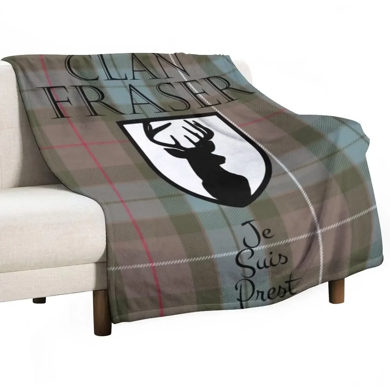 Outlander/Clan Fraser Throw Blanket Thermal Plaid Multi-Purpose Decorative Beds Blankets