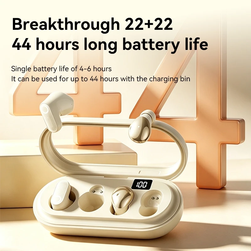 New Wireless Bluetooth Earbuds In-Ear TWS Earbuds with Extra-Long Battery Life for Sports and Calls Featuring Touch Controls