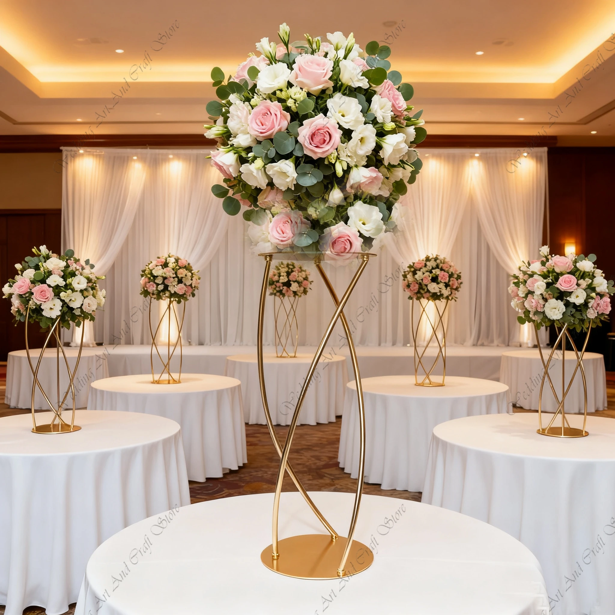 10 szt. 50-100 cm wysokie złot – Centerpiece Vase Tall recenzja i cena