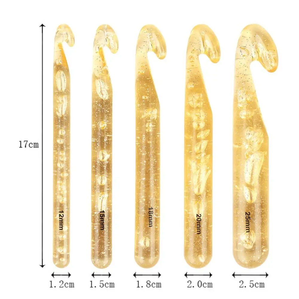 Handicraft Plastic Crochet Hooks Large Sizes Long Knitting Needles Crocheting Hooks Knitting