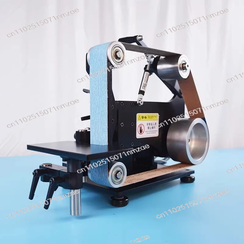 1100W Variable Frequency Motor Belt Sander, Desktop Speed Adjustable Sanding Machine for Woodworking & Metal