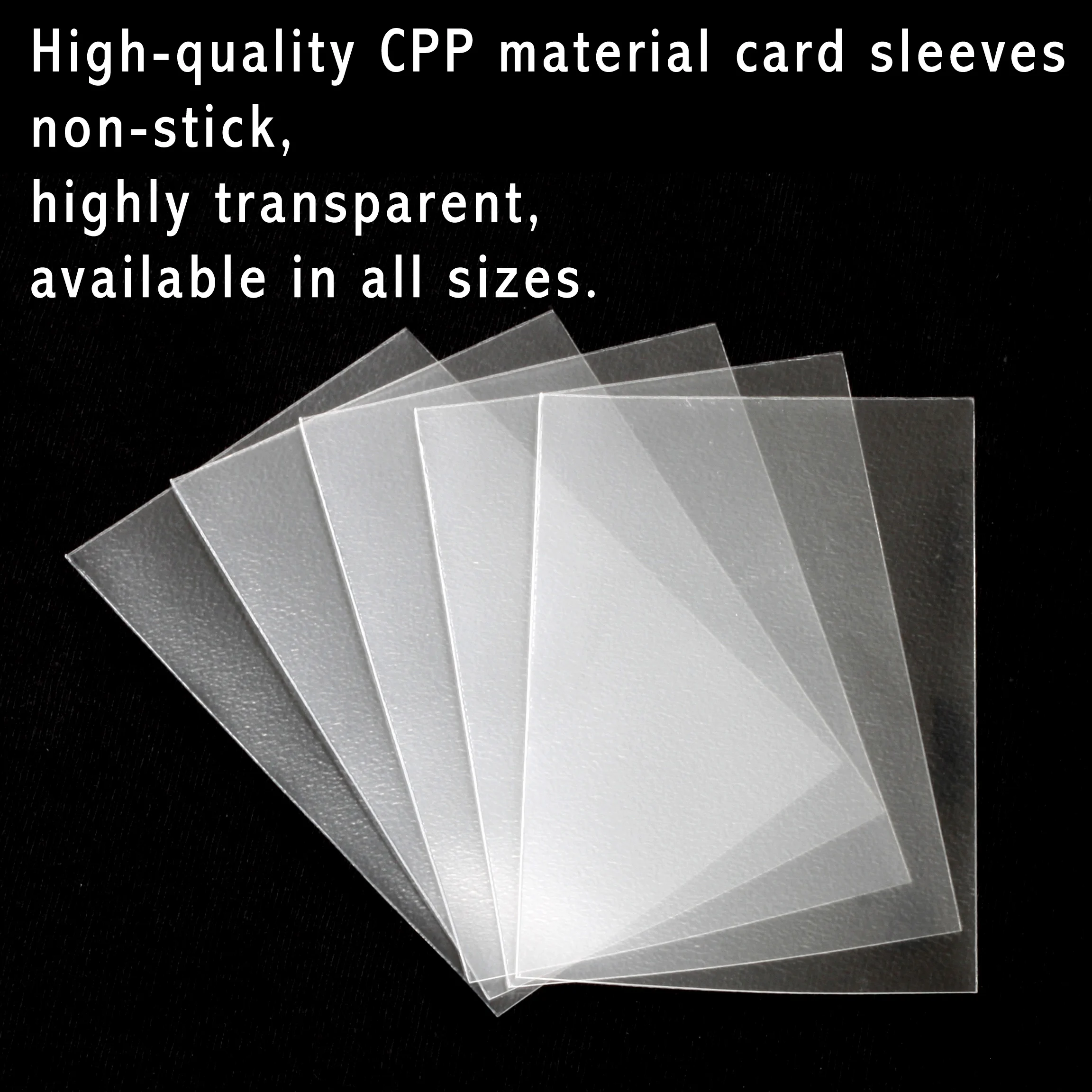 Full Size - 250pcs Matte Board Game Card Sleeves, 20 μm