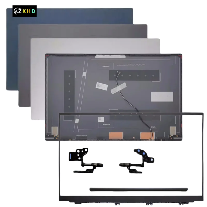 New Back Shell Top Lid Case LCD Rear Cover For Galaxy NP750XDA NP750XDZ NP760XDA NP750TDA LCD Bezel Hinge cover With LOGO Silver