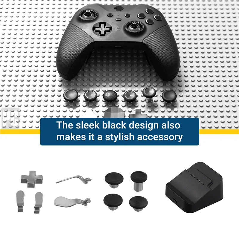 

CJSD-Protective Bag For Elite Series 2 Gamepad Carry Case For Controller Type-C Cable Charger Dock Stand Button Paddles
