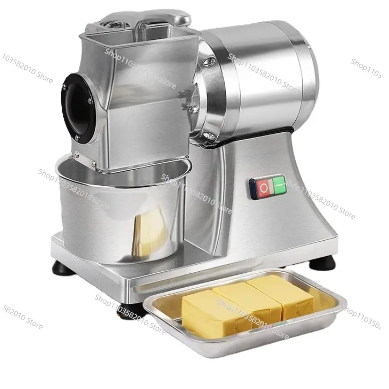 Commercial Electric Cheese Grater, Stainless Steel Food Grinder for Pizza & Restaurant Kitchen