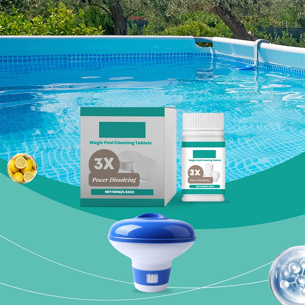 Desinfetante de cloração, testador rápido e preciso, papel, cloro, tablet, flutuador, liberação sustentada, para limpeza de piscina