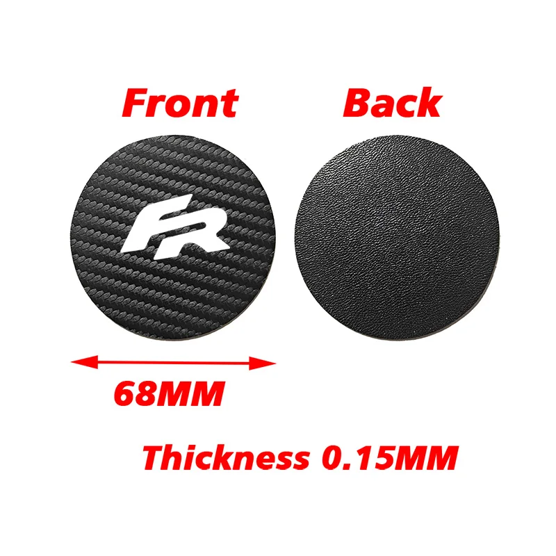 2PCS PU Leather Car Coasters For Seat Leon FR IBIZA ALeta 2012 2013 2014 2015 2016 2017 2018 2019 2020 2021 2022 2023 2024 2025