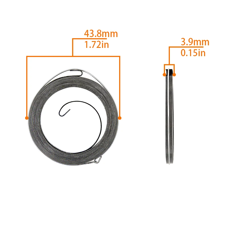 Lawn Mower Chainsaw Recoil Pull Starter Spring Replacement Pulley Rope Recoil For TL23 TL26 TU26 26cc 2 Stroke Engine view 2