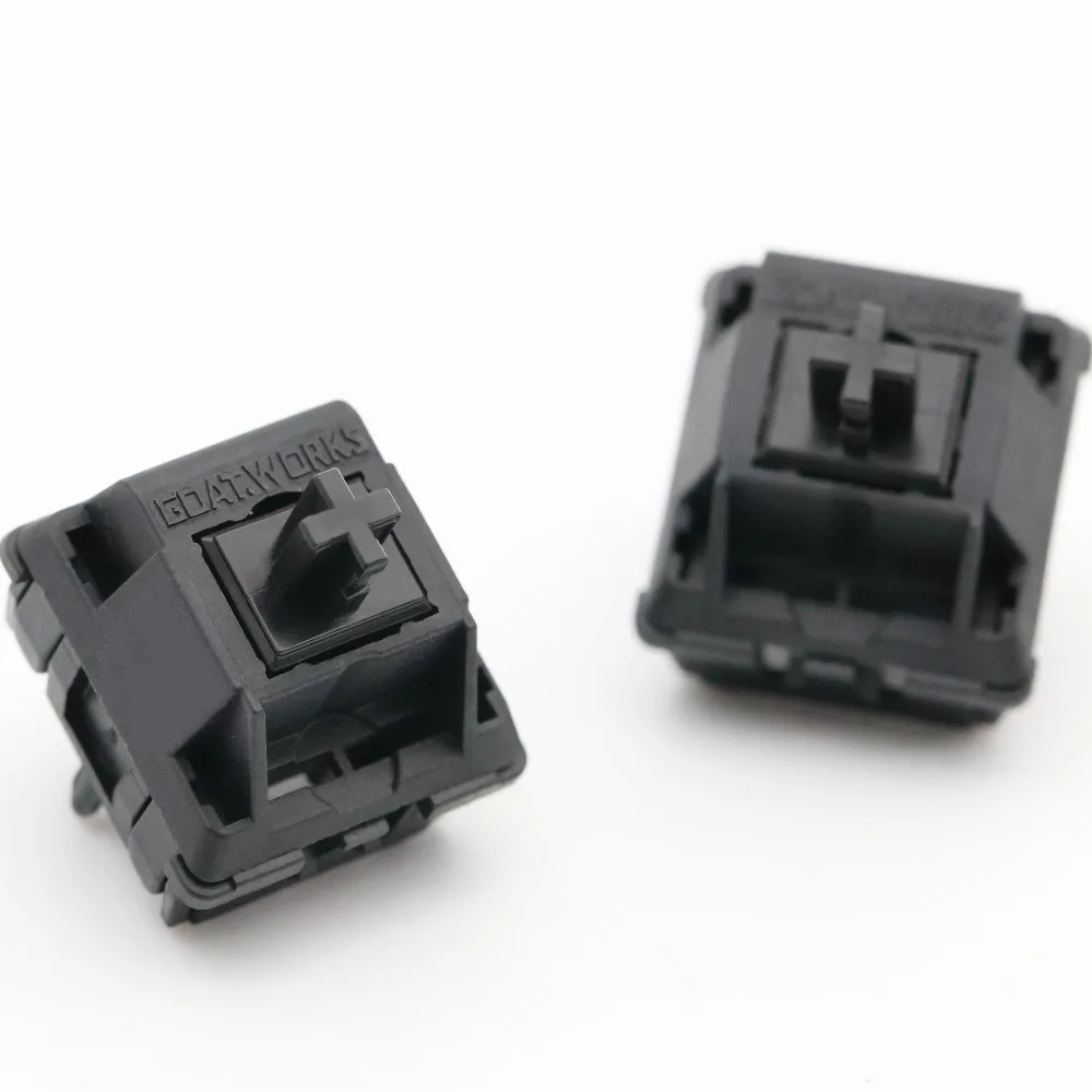 GoatWorks WINGBlack Switch Hot Swap Prelubricate 37/43/47g الزناد 5PIN مفتاح خطي مخصص لملحقات لوحة المفاتيح الميكانيكية