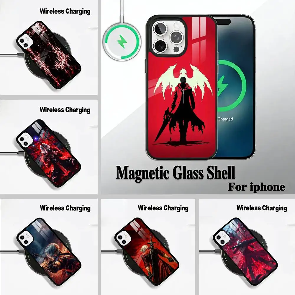 

D- Dante Devil May C-Cry 2- -DMC2 Wireless charging phone case compatible with iPhone 17/16/15/14/13/12/11
