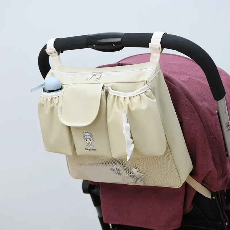 

Diaper Nappy Caddy Stroller Hanging Storage Bag for Baby Pram Organizer Large Waterproof Babies Accessories Portable Mommy Bag