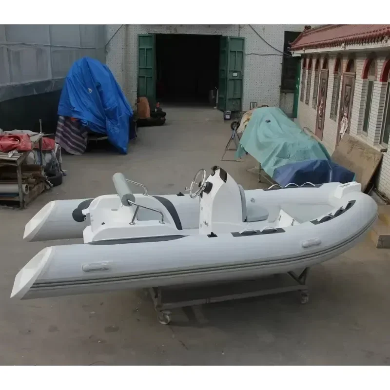 2.7m RIB waterproof thickened anti-collision FRP fishing inflatable boat, manufacturers direct Chinese manufacturing quality