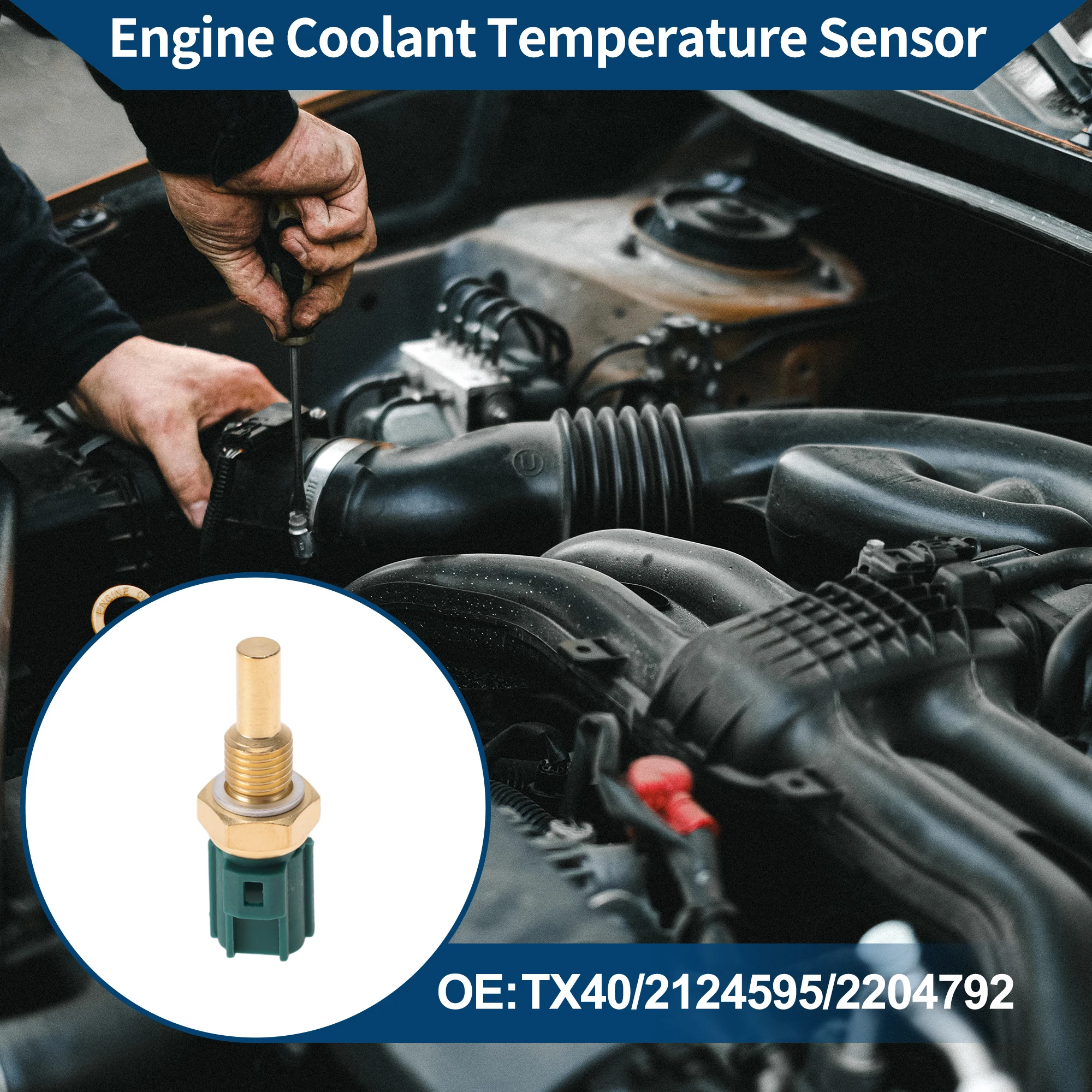 UXCELL Engine Coolant Temperature Sensor No.TX40 Water Temperature Sensor for Buick Excelle 2017-2023 1 Pcs