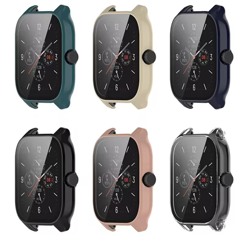 Case+Glass For Amazfit GTS4/4 Mini Cases Full Coverage Protection Shell For Amazfit GTS 4 Mini Screen Protector Protective Cover