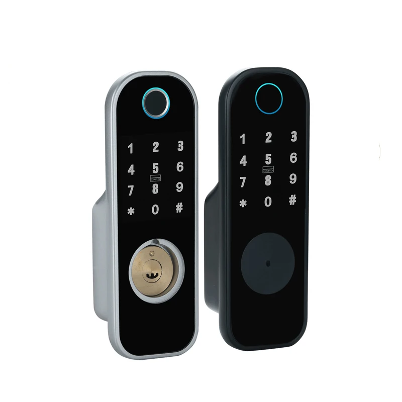 TOPTEQ TC20 high security door rim lock smart door lock single latch remote rfid electronic lock