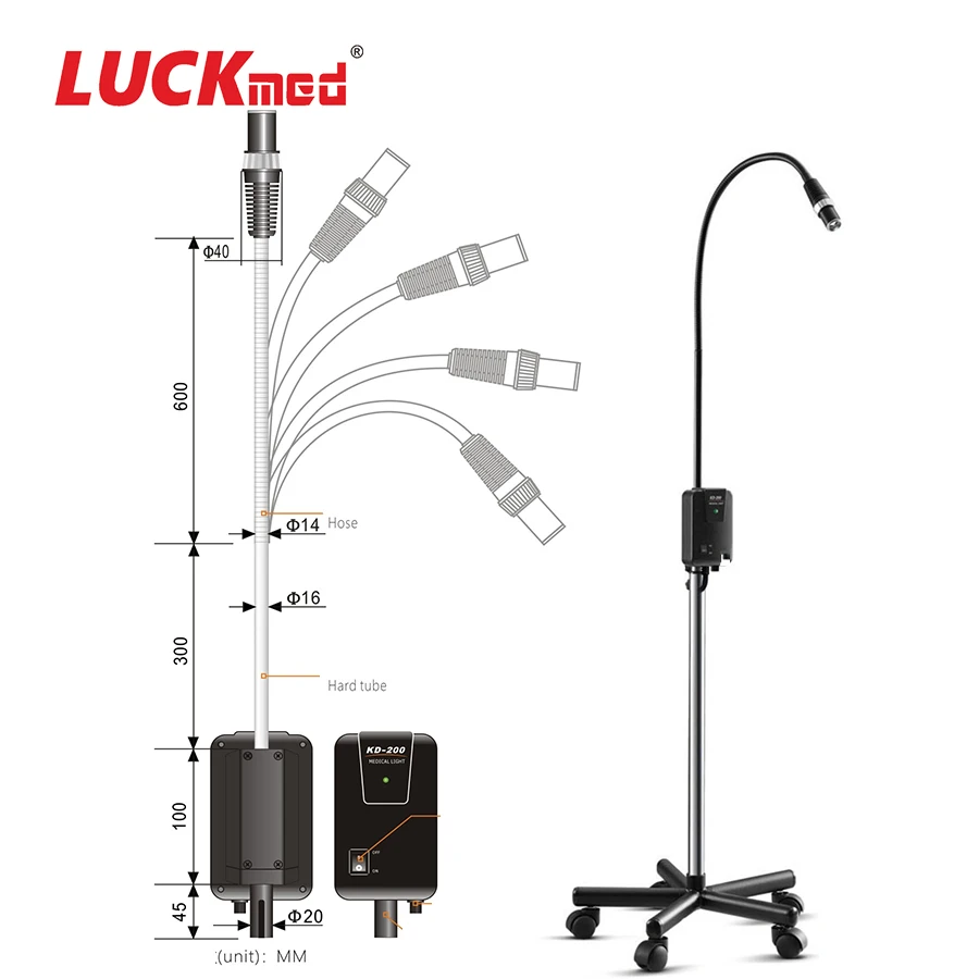 Medical Examination Light Mobile Wall Mounted Ceiling LED Floor Type Shadowless Lamp Lightening Surgical Equipment