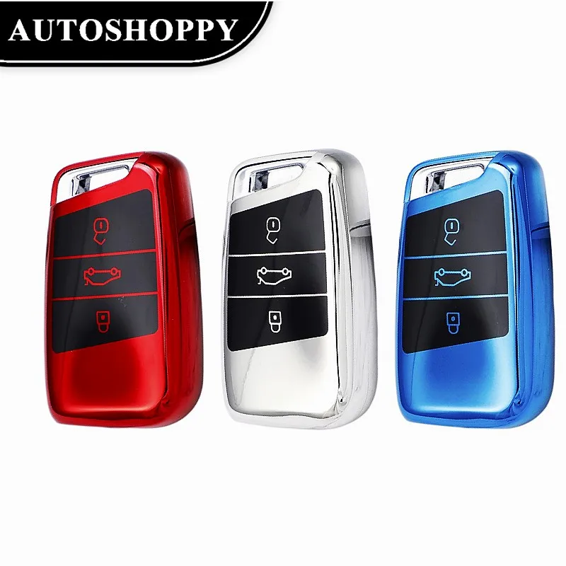 

TPU Car Remote Key Case Cover Shell for Volkswagen VW Magotan Passat B8 Golf for Skoda Superb A7 Kodiaq Protector Accessories