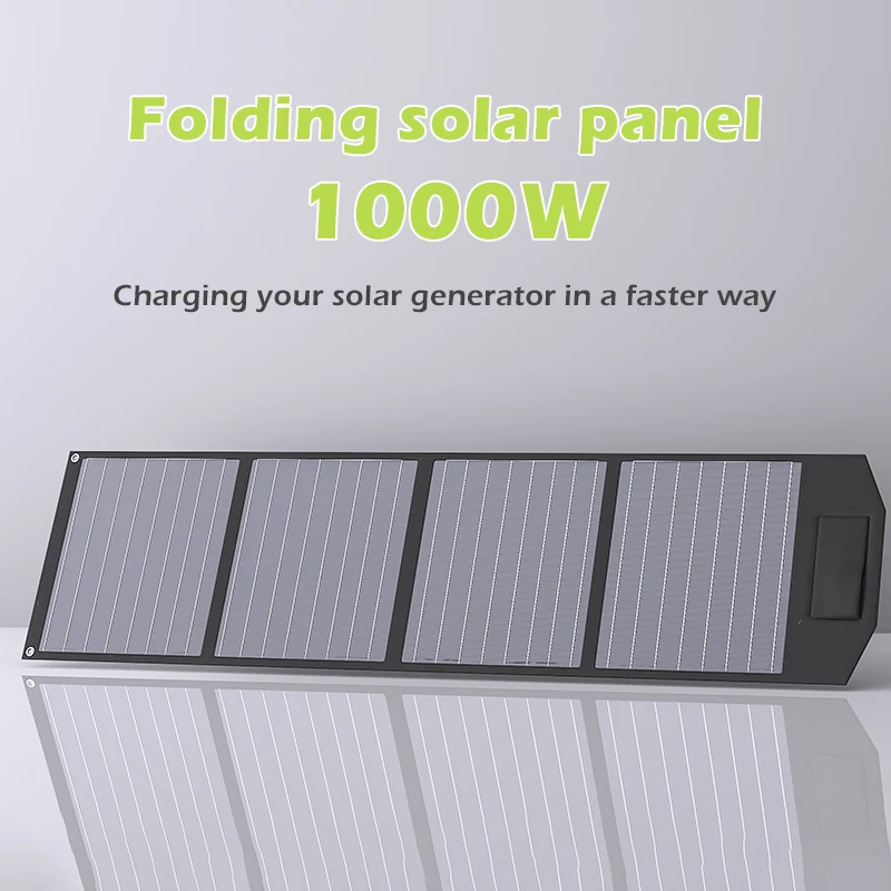 2000W Foldable Solar Panel, 12V Portable High-Efficiency Charger for RV, Camping, Off-Grid & Emergency Power Supply
