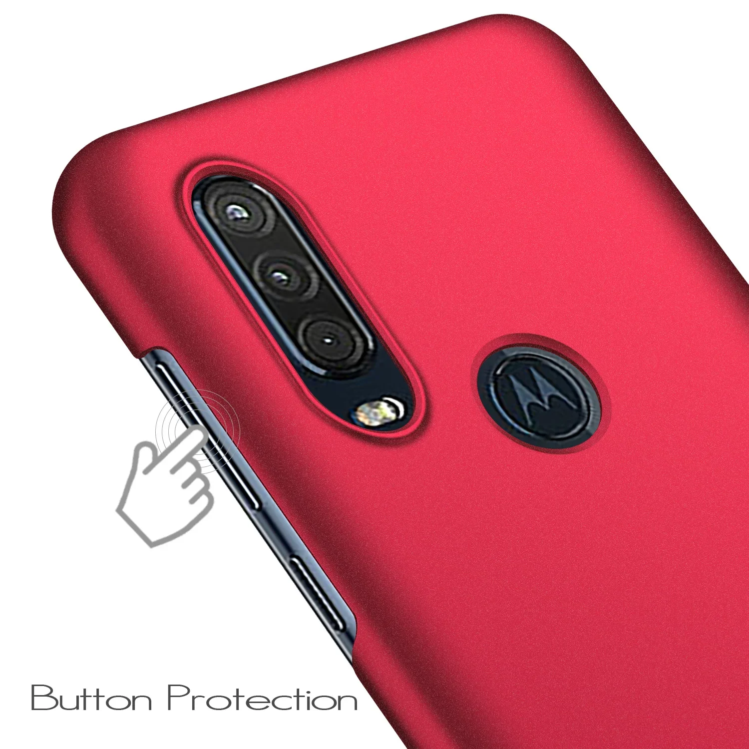 for Moto One Action Case Luxury Matte Hard PC Phone Cover Case for Motorola Moto One Vision / One Action Back Cover Shell Capa