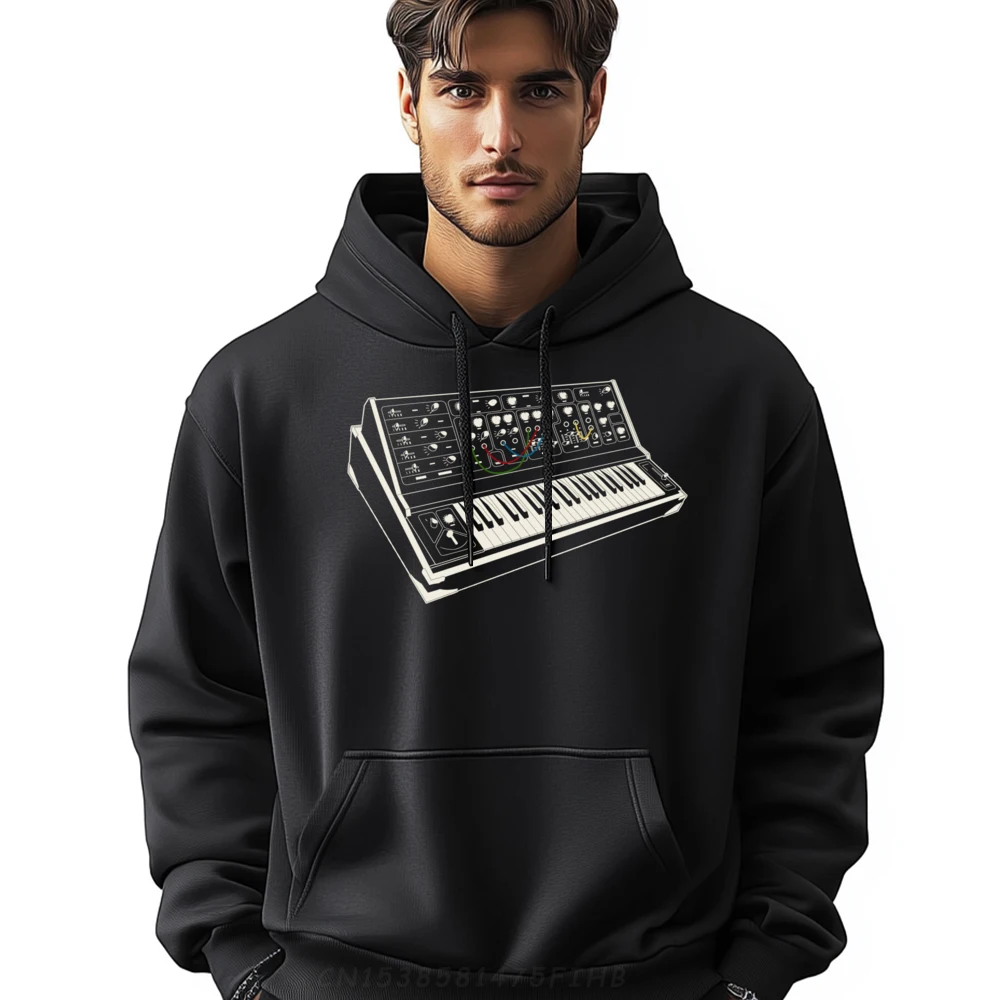 

Modular Synthesizer Analog Techno Retro Electronic Music Graphic Pullover Hoodies Men Polyester Men's Clothing 2024 Feminist