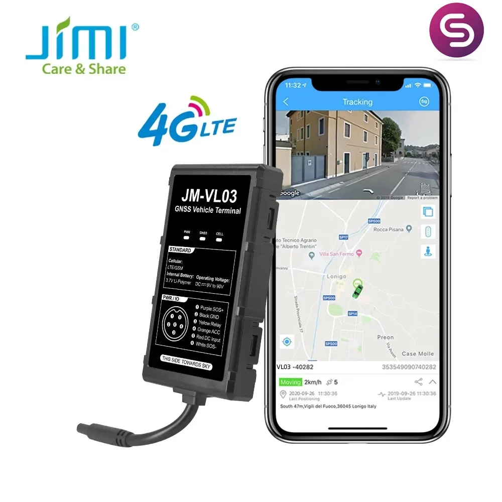 

Concox LTE GPS Tracker Cut-off Engine 4G Locator JM-VL03 Waterproof 9-90V Driving Behavior Monitor Oil Updated Of GV20 Big RAM