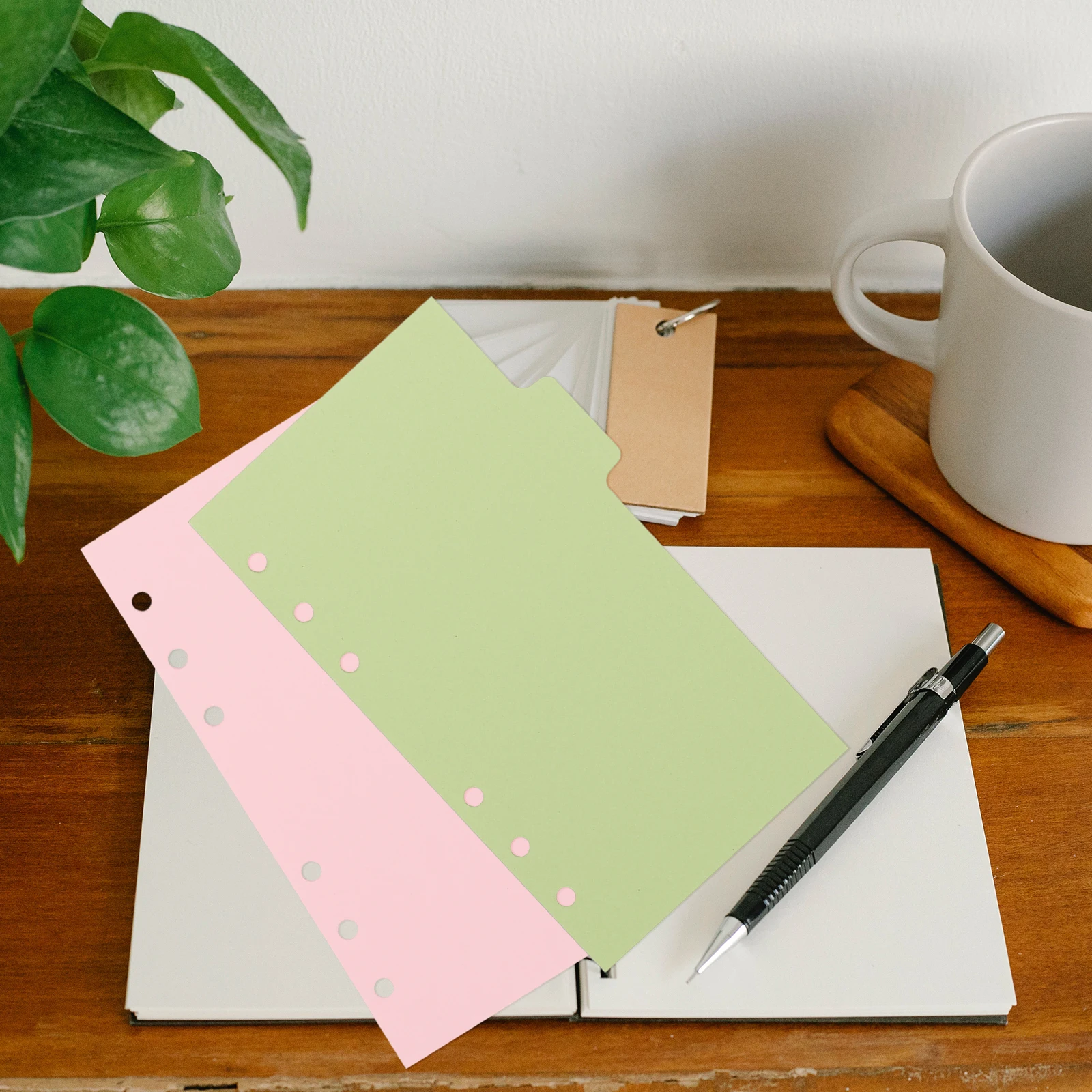 

20pcs Index Page Tabs Paper Dividers Notebook Binder Study Accessory Colorful Design Quick Reference Separate Documents Clearly