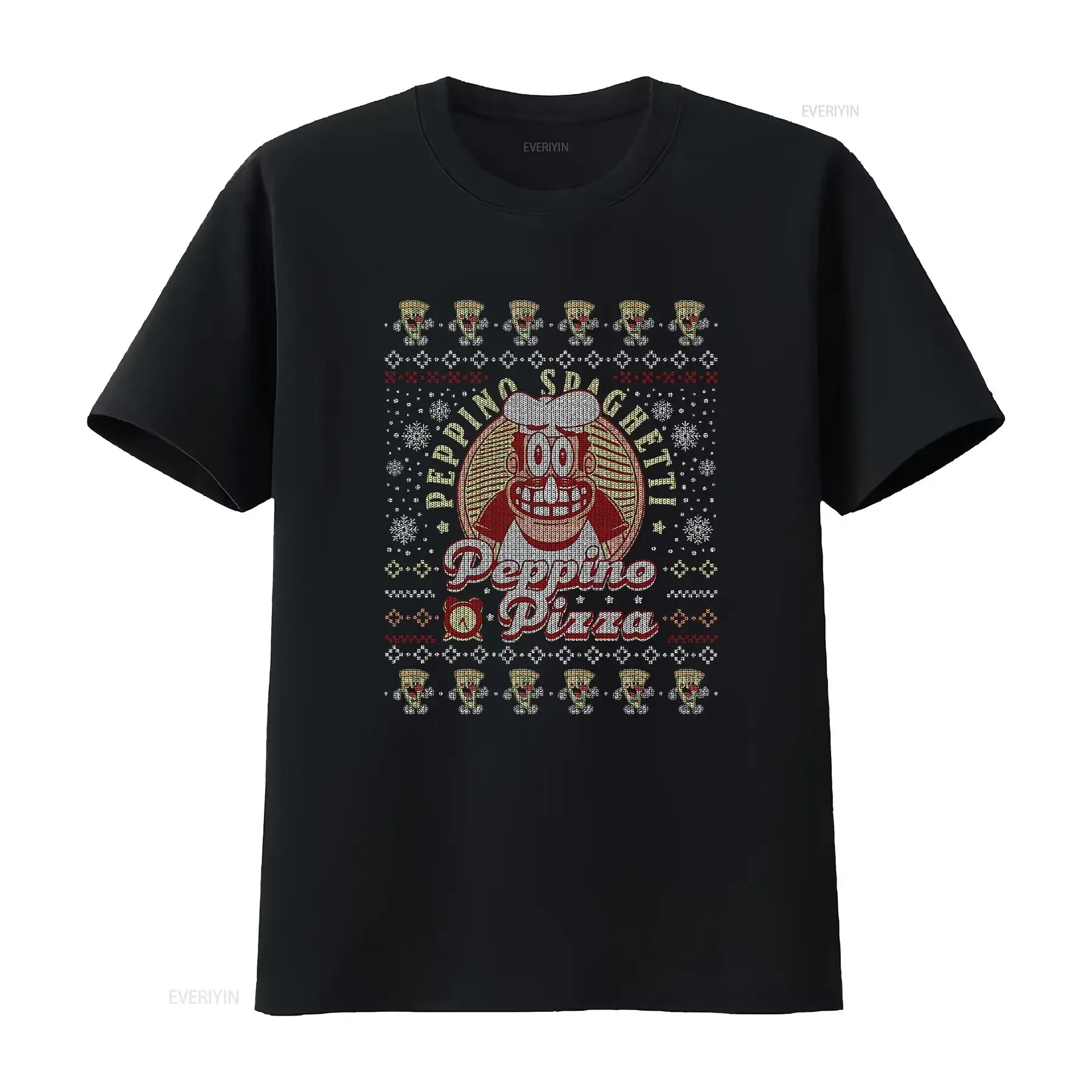Peppino Pizza Ugly Sweater T Shirt Tower Video Game Gaming Gamer Christmas Pizzaface vintage Washed Stretched Versatile