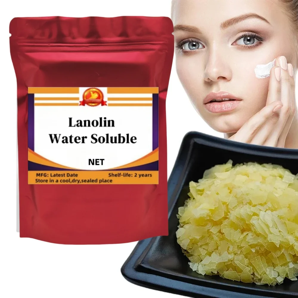 Lanolina Soluble en agua Peg 75 hidratante antiarrugas cara tierna cuidado de la piel materia cosmética