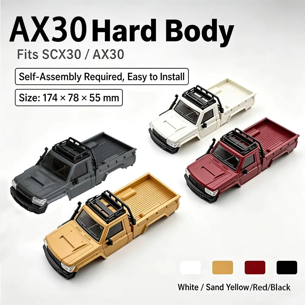 Rc Hobby Grade Truck - AX30 Pickup Hard Body Shell For