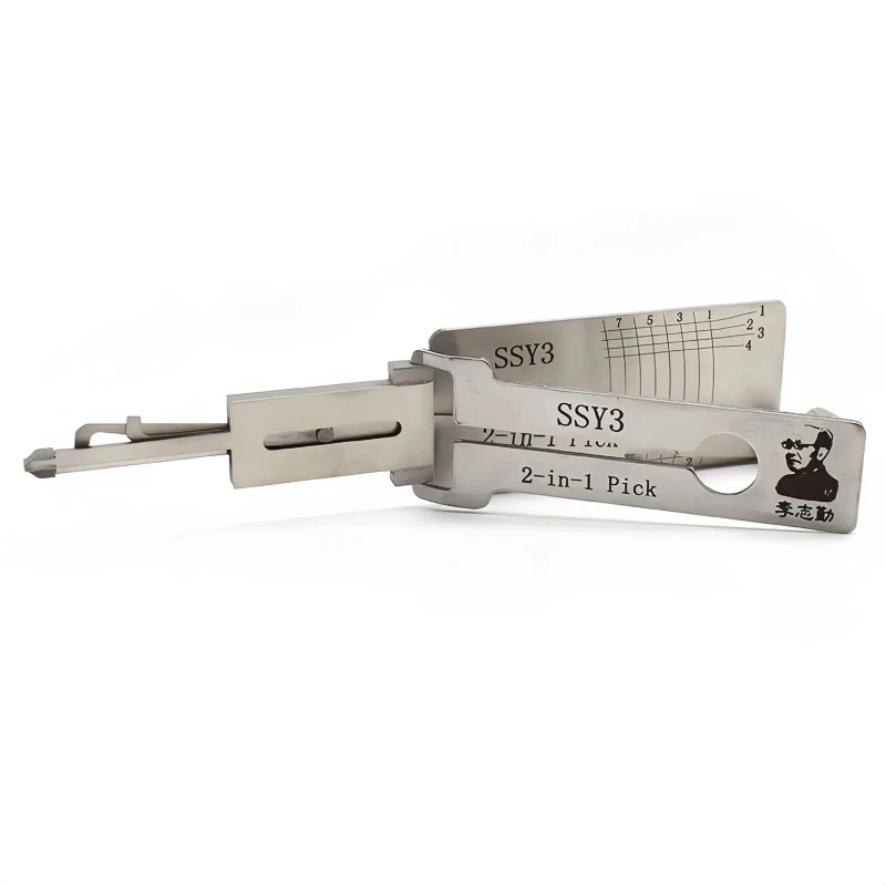 Lishi SSY3 2 in 1 Locksmith Tool Lock Pick & Decoder Flat Milling for SsangYong Models view 3