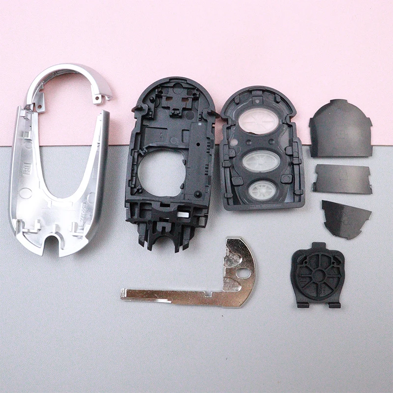 1:1 Car Key Fob Shell Case Housing for Mercedes Benz C S Class W206 W223 S350 C260 C300 S400 S450 S500 2022 2023 2024 2025