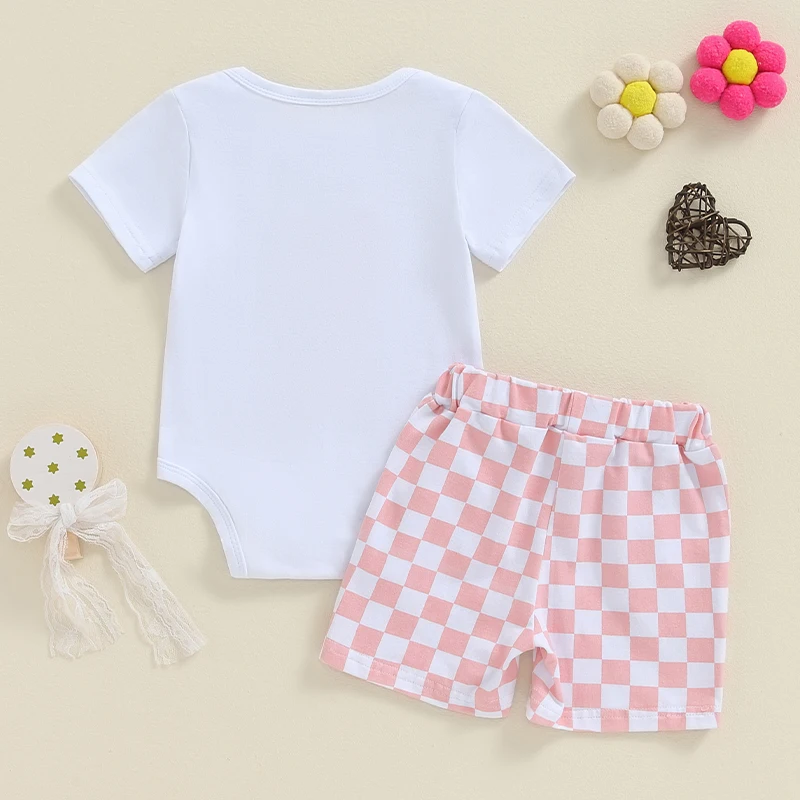 Toddler Baby Girl Clothes Summer Short Sleeve Letter Shirt Casual Shorts Big Sister Little Sister Matching Outfits