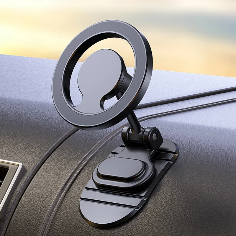 MagSafe Compatible Foldable Magnetic Car Mount - Universal Dashboard Phone Holder 2