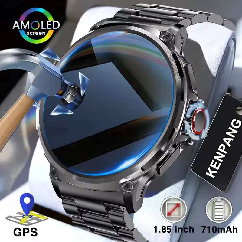 

Новые смарт-часы 2026 года с аккумулятором 710 мАч, 1,85-дюймовым Ultra HD AMOLED-дисплеем, GPS-трекером для спорта и фитнеса, Bluetooth-вызовами для мужчин