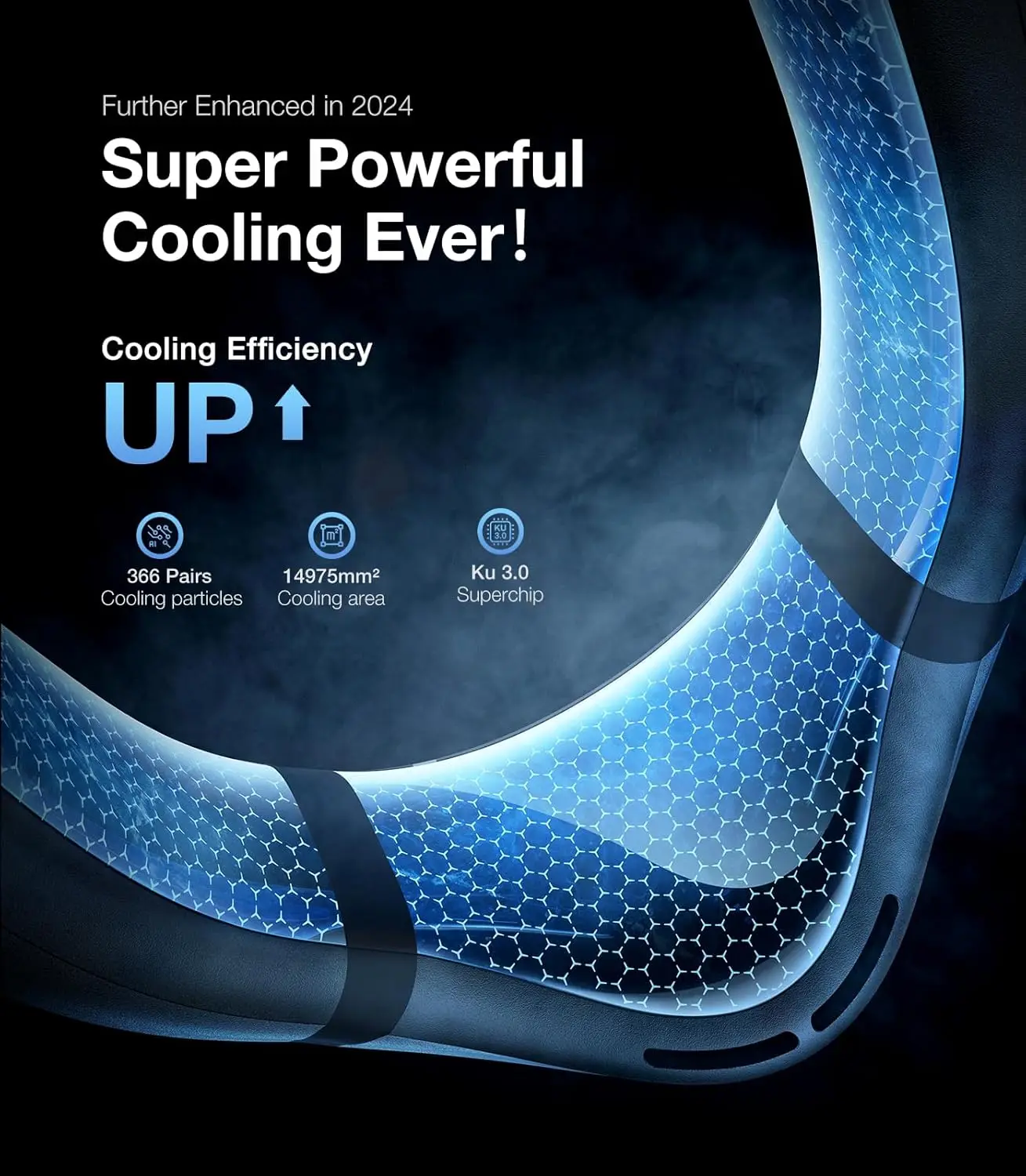 2024 Flagship] Neck Air Conditioner, Ultimate Immersive Cooling Portable Neck Fan Rechargeable with 6000mA