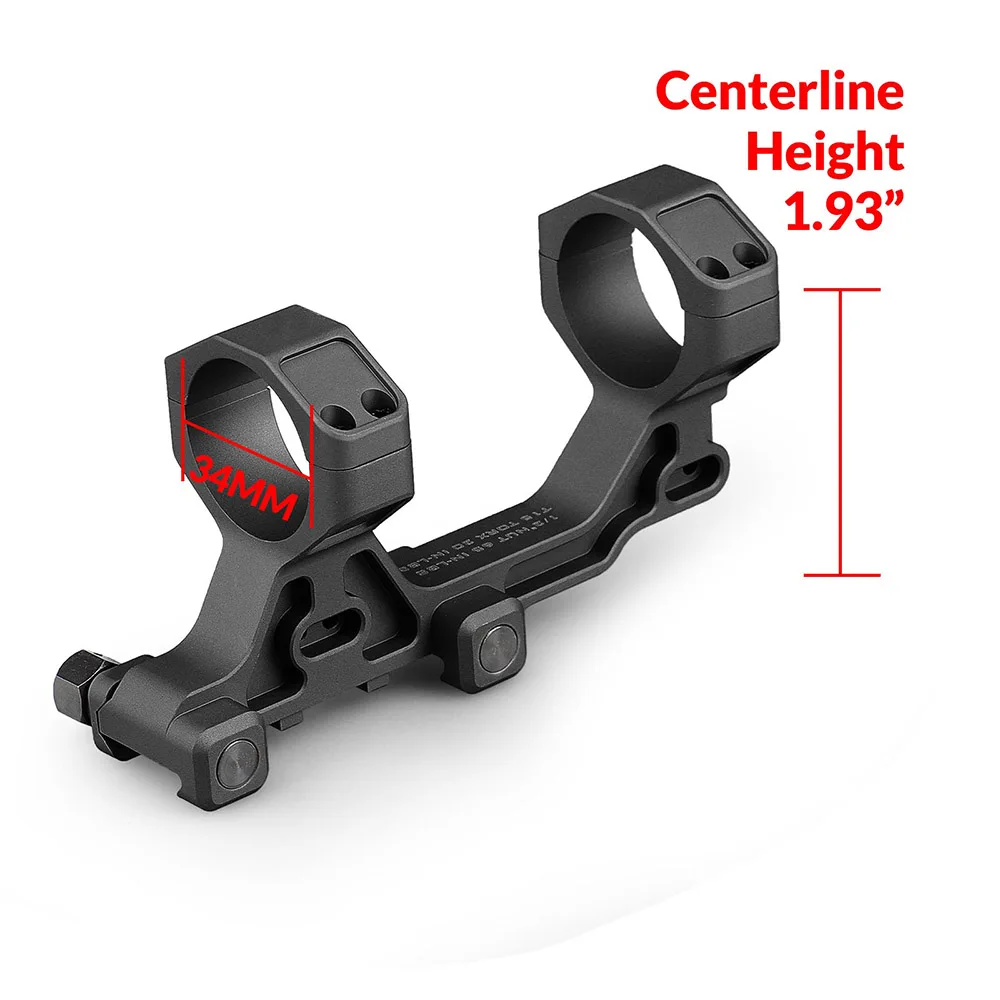 Tactical 34mm scope mount Hunting rifle scope ring Cantilever Ø34 Scope Mount 1.93