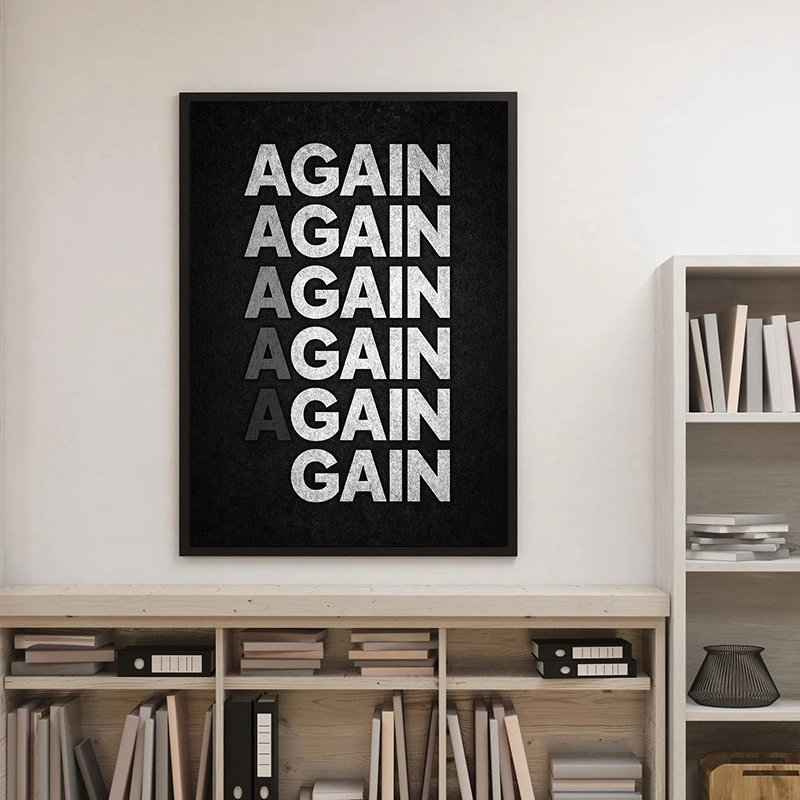 No Excuses Motivational Poster The Cost of Success Quote Canvas Painting Print Wall Art Picture for Living Room Home Decor view 4