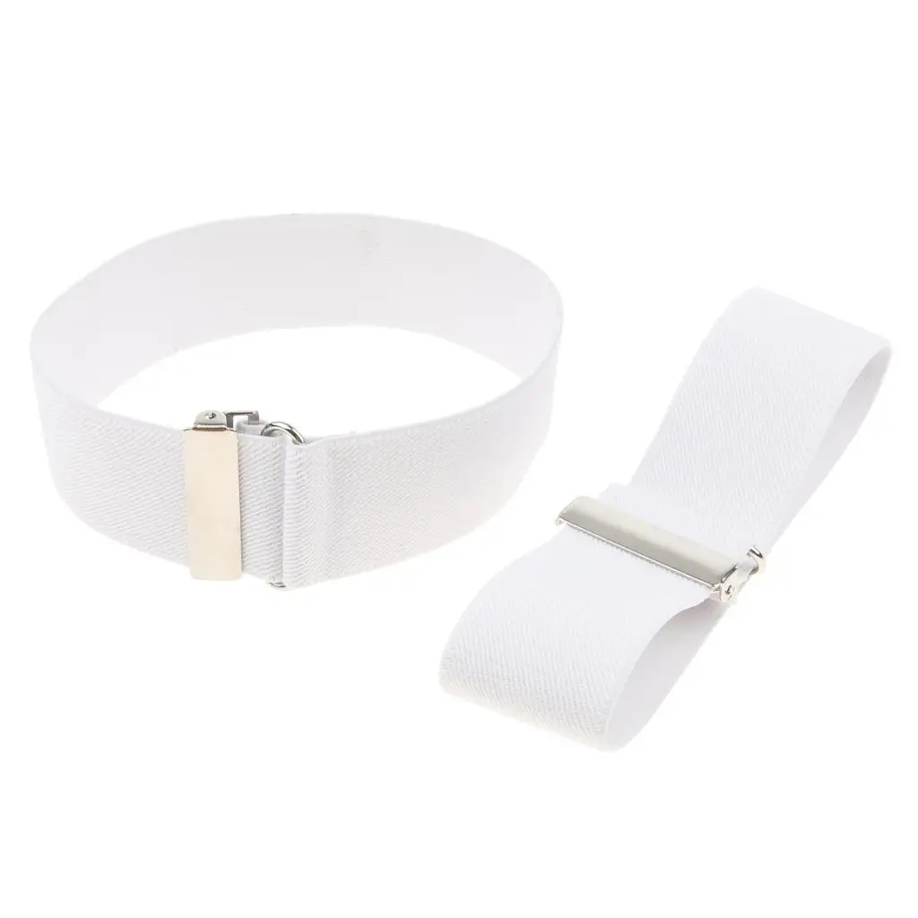 Shirt Sleeves Garters for Men Classic Arm Band Garter Elastic Adjustable Buckle for Work and Bridegroom