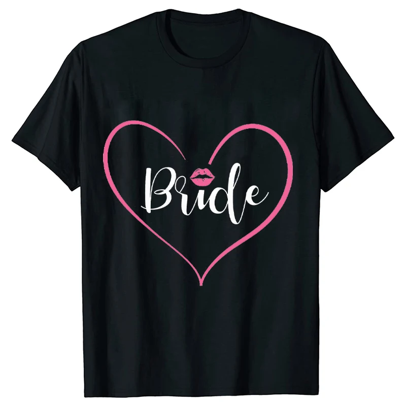 T Shirt Bridesmaid Tshirt Team Bride Squad Shirt Bridal Shower Tees Engagement Wedding Bachelorette Hen Party Tops