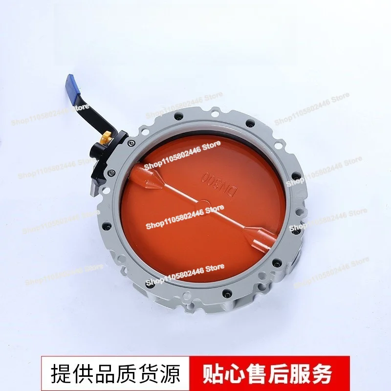 Cement Warehouse Discharge Valve, Single and Double Flange Powder Butterfly Valve DN300 Manual Cement Butterfly Valve