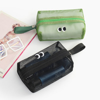 Mesh Makeup Bag Women Transparent Cosmetic Bag Portable Storage Bags Travel Toiletries Towel Organizer Pouch Travel Storage Bag