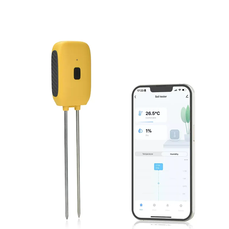 IP55 Waterproof Graffiti Bluetooth Intelligent Soil Detector Indoor Moisture Tester Temperature and Humidity Tester
