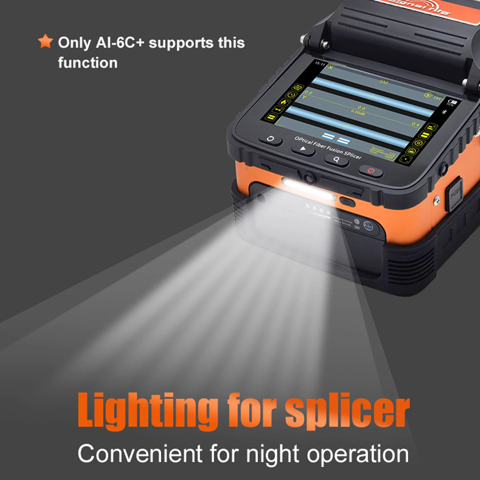 Signalfire Al6C+ Fiber Optic Fusion Machine Professional Optical Communication Equipment for Efficient Connectivity view 7